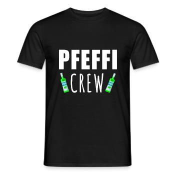 Pfefferminz Likör Pfeffi Vatertag Sauf - Männer T-Shirt - Schwarz - Vorne - AI Model Male 178 light (178cm)