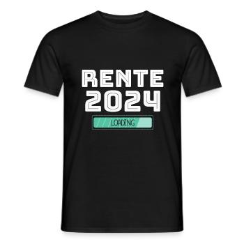 Rentner 2024 Ruhestand 2024 Der Countdown läuft - Männer T-Shirt - Schwarz - Vorne - AI Model Male 178 light (178cm)