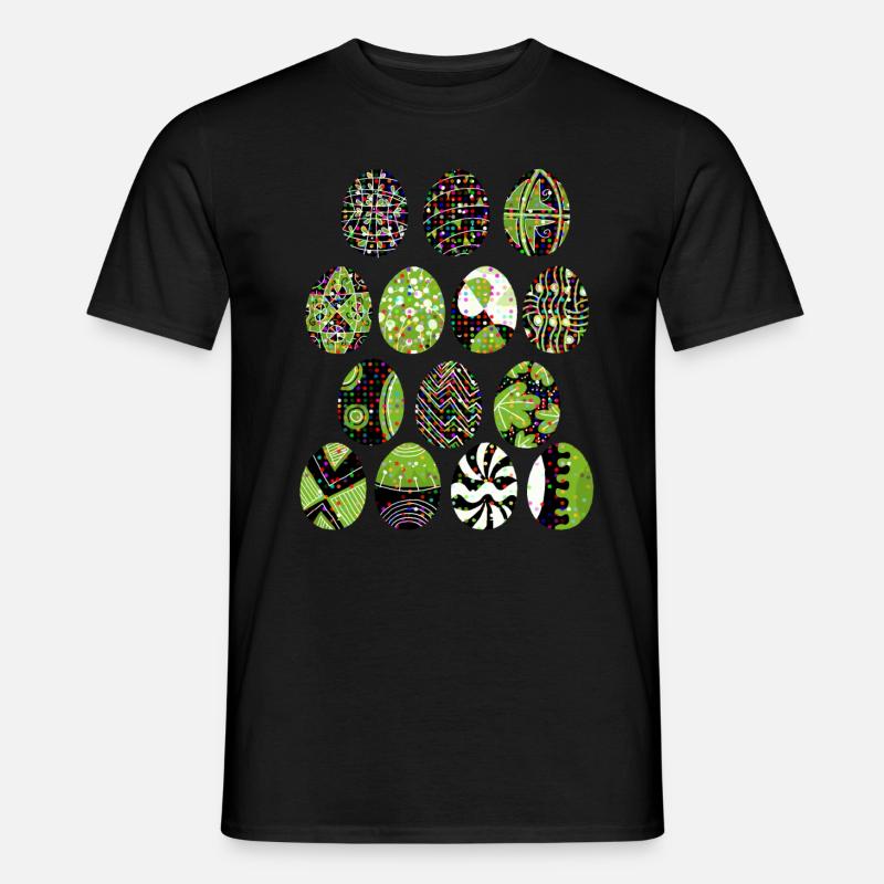 Osterei - Männer T-Shirt - Schwarz