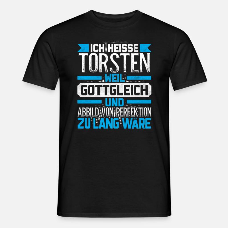 TORSTEN - Gottgleich - Männer T-Shirt - Schwarz