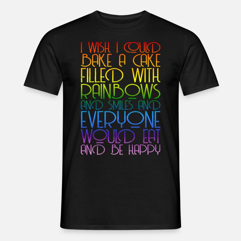 Rainbows Rainbow Graphic - Men's T-Shirt - black