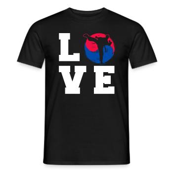 TKD Korean Martial Arts Tae Kwon - Männer T-Shirt - Schwarz - Vorne - AI Model Male 178 light (178cm)