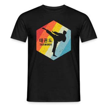 TKD Korean Martial Arts Tae Kwon - Männer T-Shirt - Schwarz - Vorne - AI Model Male 178 light (178cm)