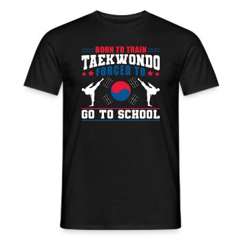 TKD Korean Martial Arts Tae Kwon - Männer T-Shirt - Schwarz - Vorne - AI Model Male 178 light (178cm)