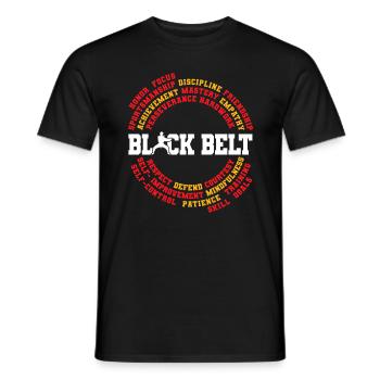 TKD Korean Martial Arts Tae Kwon - Männer T-Shirt - Schwarz - Vorne - AI Model Male 178 light (178cm)