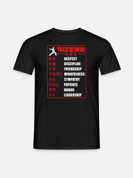 TKD Korean Martial Arts Tae Kwon - Männer T-Shirt - Schwarz