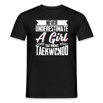 TKD Korean Martial Arts Tae Kwon - Männer T-Shirt - Schwarz - Vorne - AI Model Male 178 light (178cm)