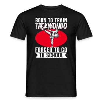 TKD Korean Martial Arts Tae Kwon - Männer T-Shirt - Schwarz - Vorne - AI Model Male 178 light (178cm)