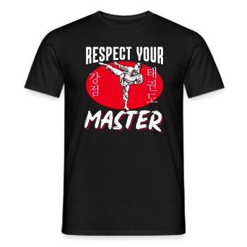 TKD Korean Martial Arts Tae Kwon - Männer T-Shirt - Schwarz - Vorne - AI Model Male 178 light (178cm)