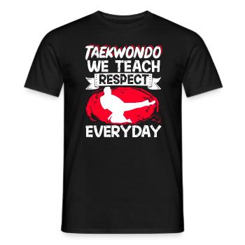 TKD Korean Martial Arts Tae Kwon - Männer T-Shirt - Schwarz - Vorne - AI Model Male 178 light (178cm)