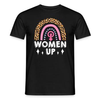 Feminist Women's Rights Female - Men's T-Shirt - black - Front - AI Model Male 178 light (178cm)