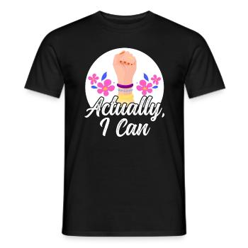 Feminist Women's Rights Female - Men's T-Shirt - black - Front - AI Model Male 178 light (178cm)