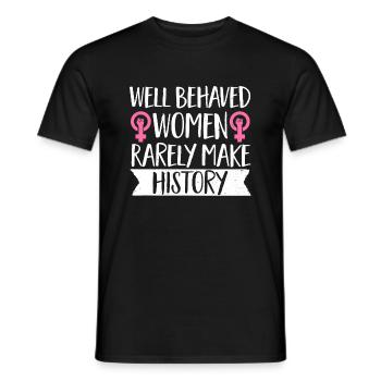 Feminist Women's Rights Female - Men's T-Shirt - black - Front - AI Model Male 178 light (178cm)