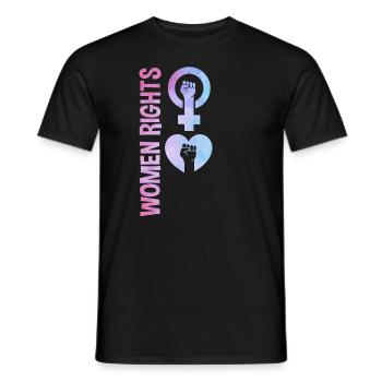 Feminist Women's Rights Female - Men's T-Shirt - black - Front - AI Model Male 178 light (178cm)