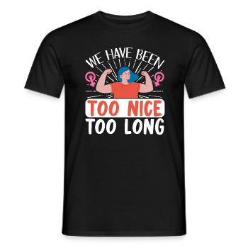 Droits des femmes féministes Femmes - T-shirt homme - noir - Devant - AI Model Male 178 light (178cm)