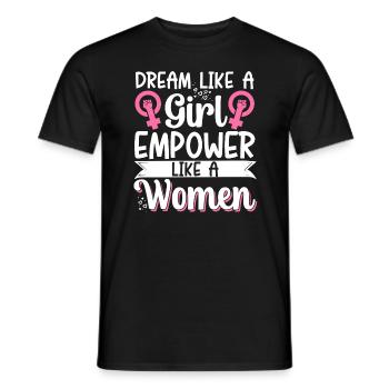 Feminist Women's Rights Female - Men's T-Shirt - black - Front - AI Model Male 178 light (178cm)