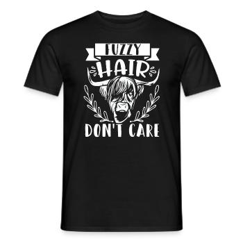 Scottish Highland Cattle Cow - Männer T-Shirt - Schwarz - Vorne - AI Model Male 178 light (178cm)