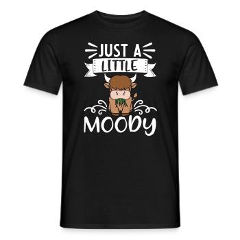 Vache bovine écossaise des Highlands - T-shirt homme - noir - Devant - AI Model Male 178 light (178cm)