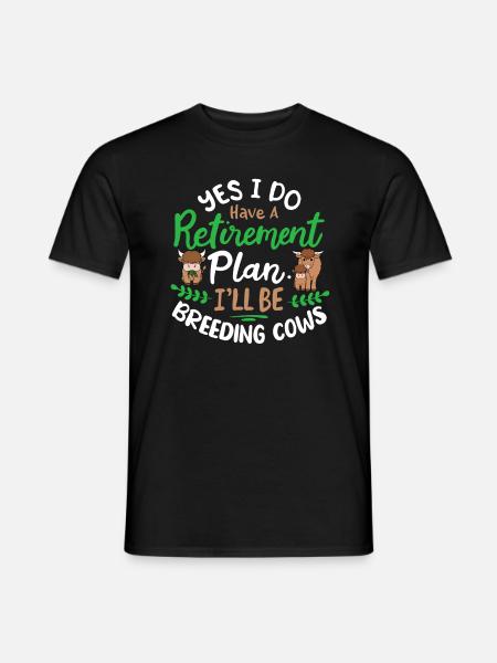Scottish Highland Cattle Cow - Männer T-Shirt - Schwarz