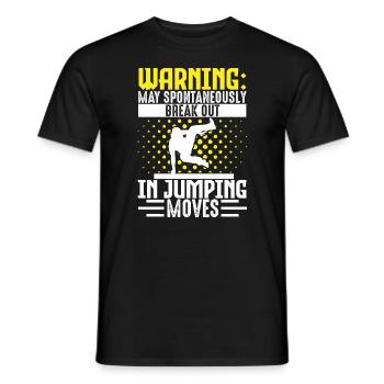 Parkour Freerunning Traceur - Männer T-Shirt - Schwarz - Vorne - AI Model Male 178 light (178cm)