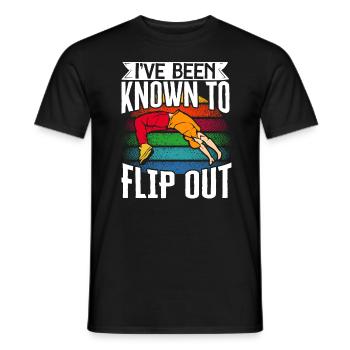 Parkour Freerunning Traceur - Männer T-Shirt - Schwarz - Vorne - AI Model Male 178 light (178cm)