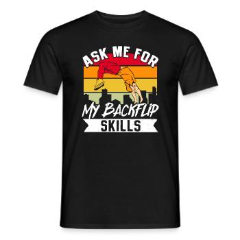 Parkour Freerunning Traceur - Männer T-Shirt - Schwarz - Vorne - AI Model Male 178 light (178cm)