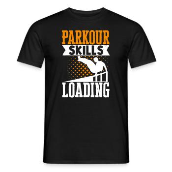 Parkour Freerunning Traceur - Männer T-Shirt - Schwarz - Vorne - AI Model Male 178 light (178cm)