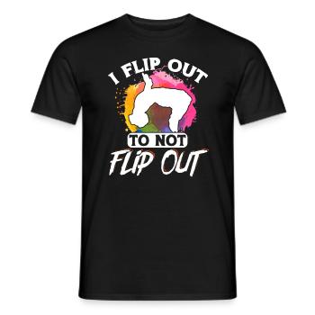 Parkour Freerunning Traceur - Männer T-Shirt - Schwarz - Vorne - AI Model Male 178 light (178cm)