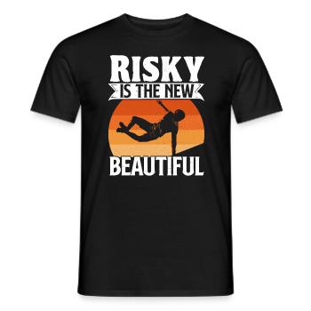 Parkour Freerunning Traceur - Männer T-Shirt - Schwarz - Vorne - AI Model Male 178 light (178cm)