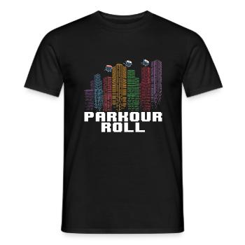Parkour Freerunning Traceur - Männer T-Shirt - Schwarz - Vorne - AI Model Male 178 light (178cm)