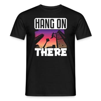 Parkour Freerunning Traceur - Männer T-Shirt - Schwarz - Vorne - AI Model Male 178 light (178cm)