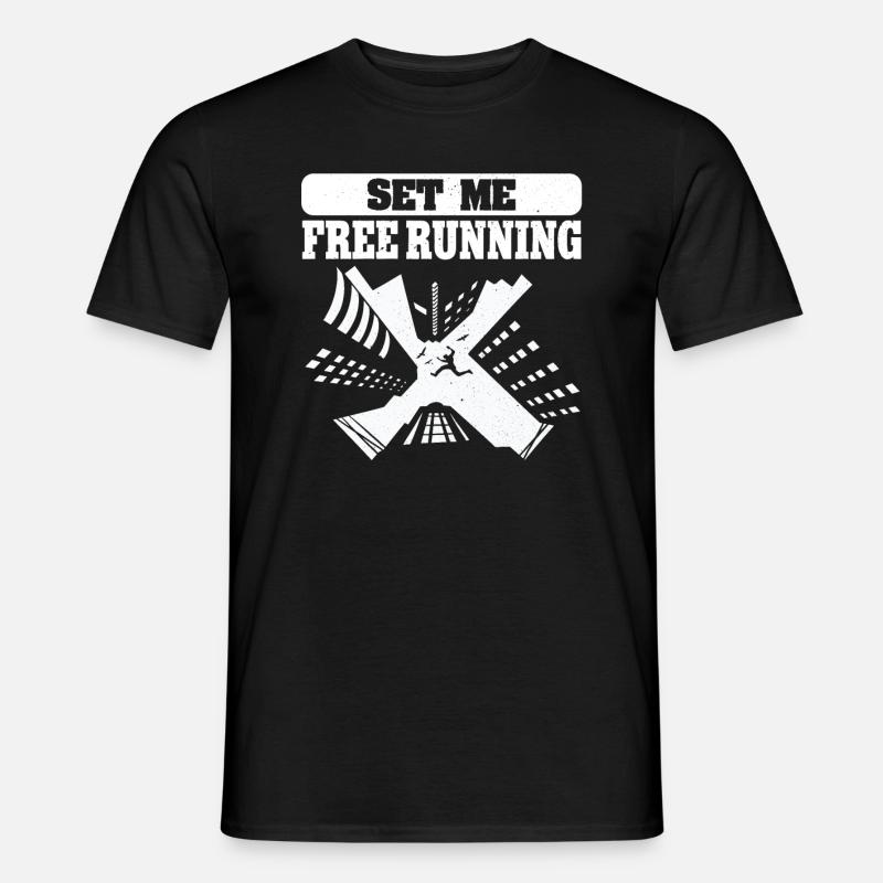 Parkour Freerunning Traceur - Männer T-Shirt - Schwarz