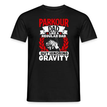 Parkour Freerunning Traceur - Männer T-Shirt - Schwarz - Vorne - AI Model Male 178 light (178cm)