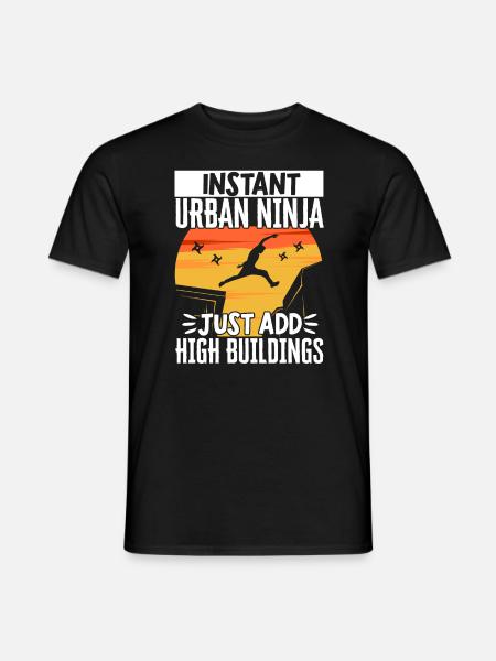 Parkour Freerunning Traceur - Männer T-Shirt - Schwarz