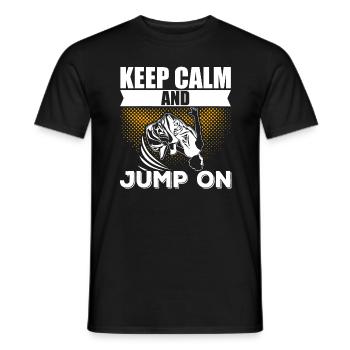 Parkour Freerunning Traceur - Männer T-Shirt - Schwarz - Vorne - AI Model Male 178 light (178cm)