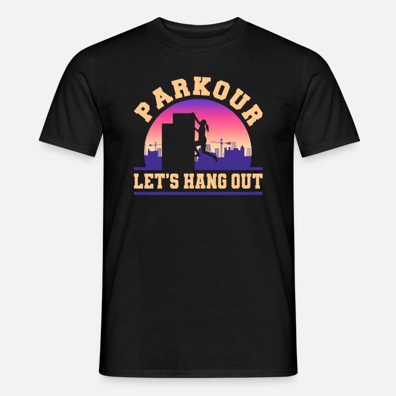 Parkour Freerunning Traceur - Männer T-Shirt - Schwarz
