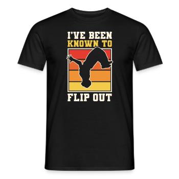 Parkour Freerunning Traceur - Männer T-Shirt - Schwarz - Vorne - AI Model Male 178 light (178cm)