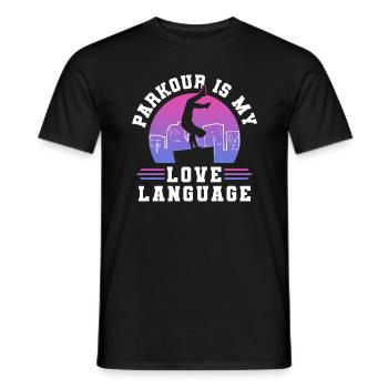 Parkour Freerunning Traceur - Männer T-Shirt - Schwarz - Vorne - AI Model Male 178 light (178cm)
