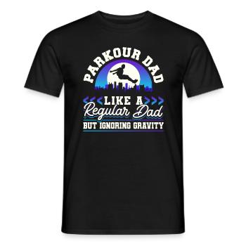 Parkour Freerunning Traceur - Männer T-Shirt - Schwarz - Vorne - AI Model Male 178 light (178cm)