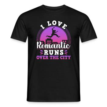 Parkour Freerunning Traceur - Männer T-Shirt - Schwarz - Vorne - AI Model Male 178 light (178cm)