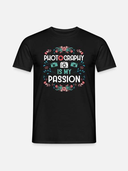 Photography Camera Lens Flowers - Männer T-Shirt - Schwarz