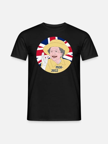 Queen Elizabeth II - 1926-2022 - Men's T-Shirt - black