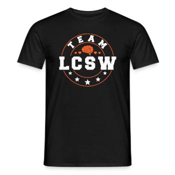 School Social Work Month Team Lcsw - Männer T-Shirt - Schwarz - Vorne - AI Model Male 178 light (178cm)