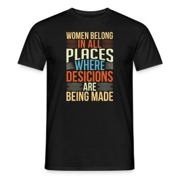 Female Women's Rights Female - Männer T-Shirt - Schwarz - Vorne - AI Model Male 178 light (178cm)