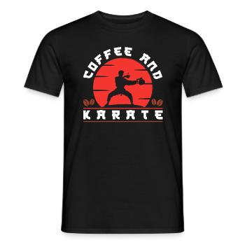 Karate Black Belt Gi Uniform - Männer T-Shirt - Schwarz - Vorne - AI Model Male 178 light (178cm)