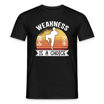 Karate Black Belt Gi Uniform - Männer T-Shirt - Schwarz - Vorne - AI Model Male 178 light (178cm)