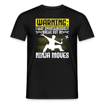 Karate Black Belt Gi Uniform - Männer T-Shirt - Schwarz - Vorne - AI Model Male 178 light (178cm)