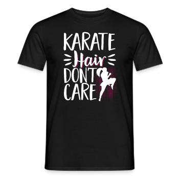 Karate Black Belt Gi Uniform - Männer T-Shirt - Schwarz - Vorne - AI Model Male 178 light (178cm)