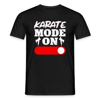 Karate Black Belt Gi Uniform - Männer T-Shirt - Schwarz - Vorne - AI Model Male 178 light (178cm)