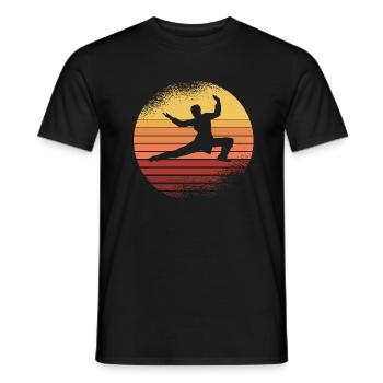 Karate Black Belt Gi Uniform - Männer T-Shirt - Schwarz - Vorne - AI Model Male 178 light (178cm)